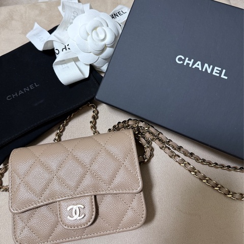 chanel奶茶小廢包