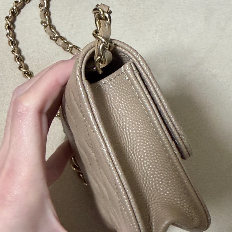 chanel奶茶小廢包-7