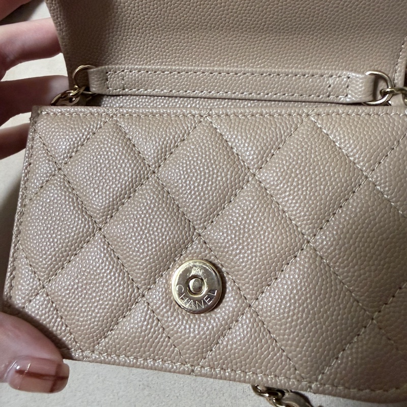 chanel奶茶小廢包-16