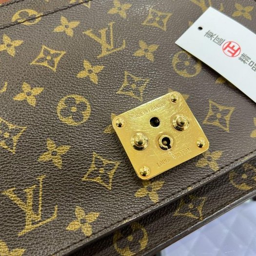 東區正精品㊣LV Vintage Monceau M51185 原花字紋公事包郵差包手提包斜背包兩用包 RZ6165-3
