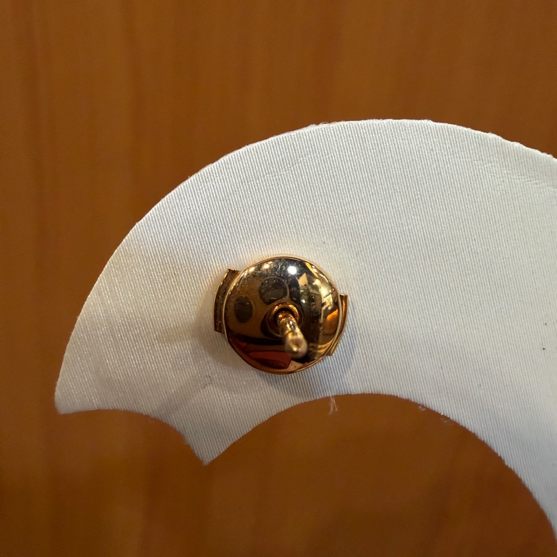 Hermes 750玫瑰金Farandole TPM豬鼻耳環-4