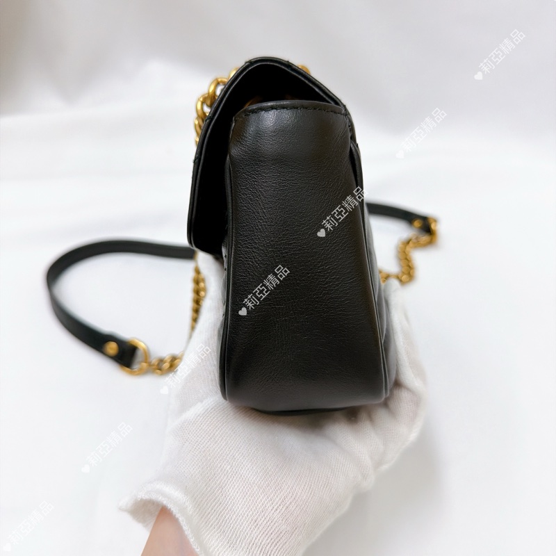 莉亞精品♡Gucci 馬夢22黑金 二手美包-4