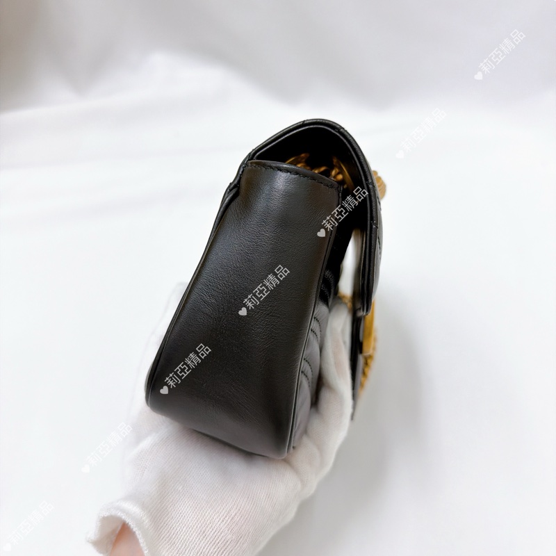 莉亞精品♡Gucci 馬夢22黑金 二手美包-5