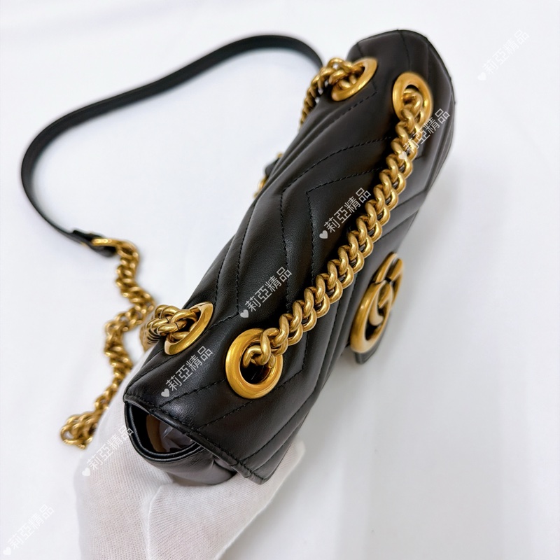 莉亞精品♡Gucci 馬夢22黑金 二手美包-6