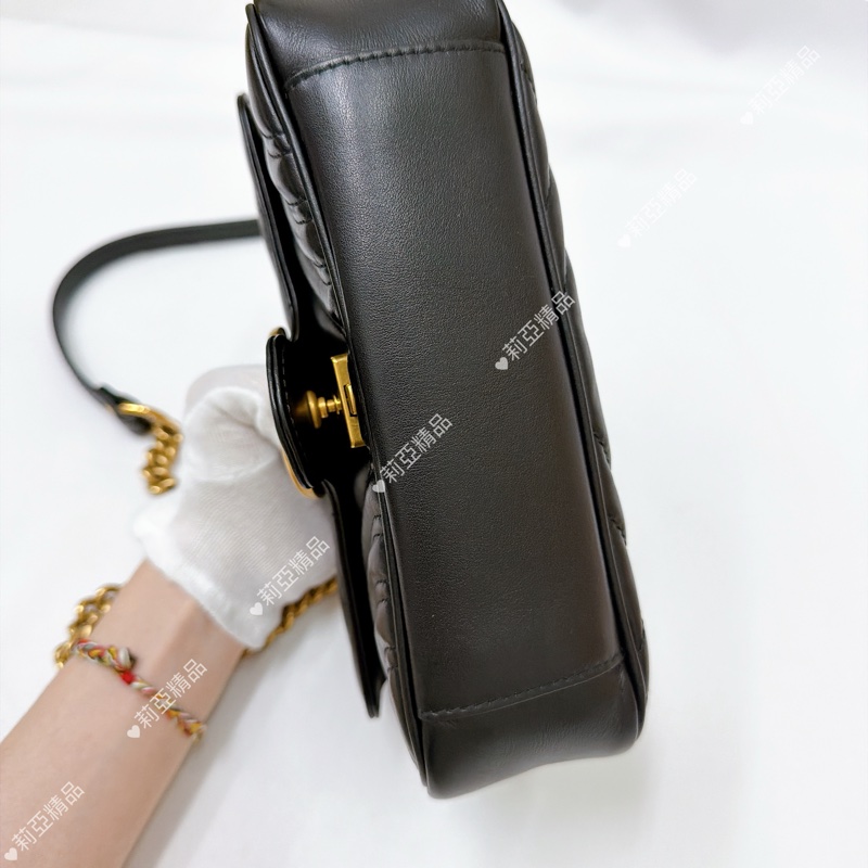 莉亞精品♡Gucci 馬夢22黑金 二手美包-7