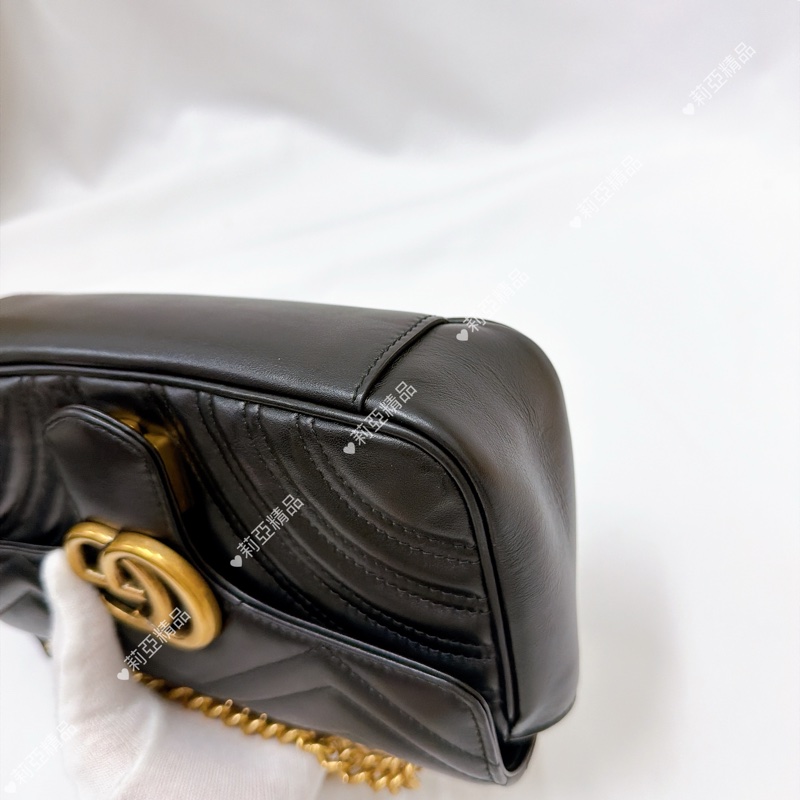 莉亞精品♡Gucci 馬夢22黑金 二手美包-8