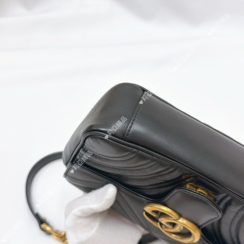 莉亞精品♡Gucci 馬夢22黑金 二手美包-11