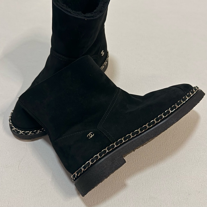 CHANEL 羊毛內𥚃 Short boots-1