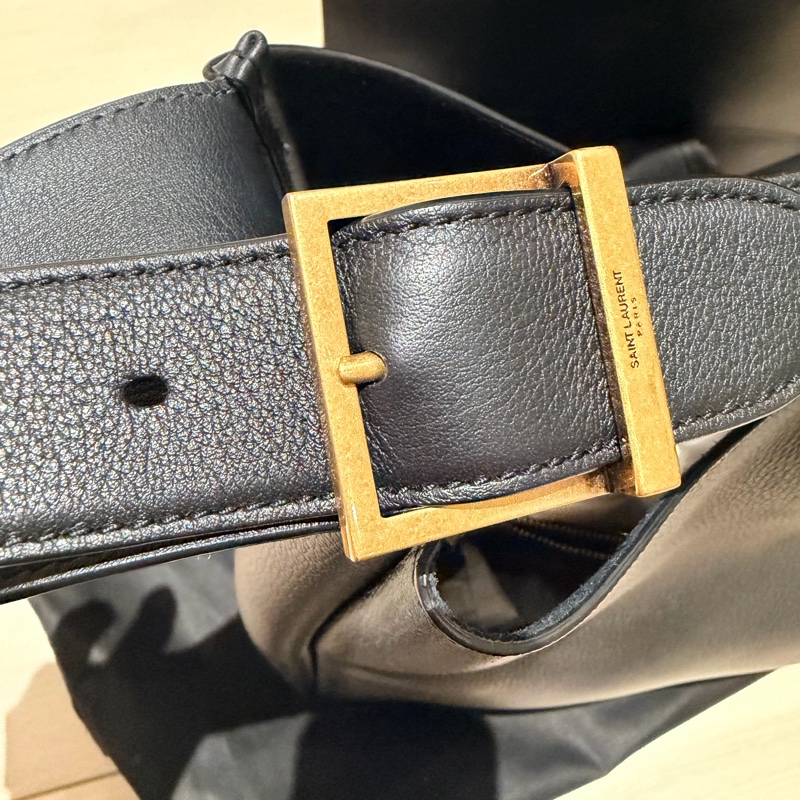 SAINT LAURENT聖羅蘭LE 5 À 7 滑面皮革柔軟大型手提 / 肩背包-8