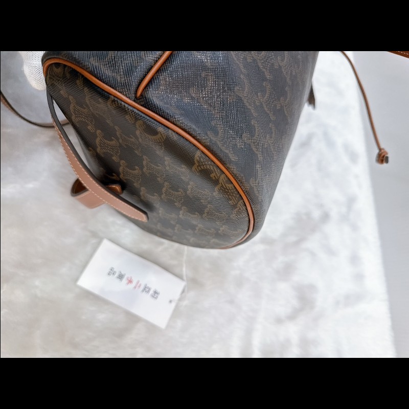 莉亞精品♡CELINE 老花後背包 九新美包-4