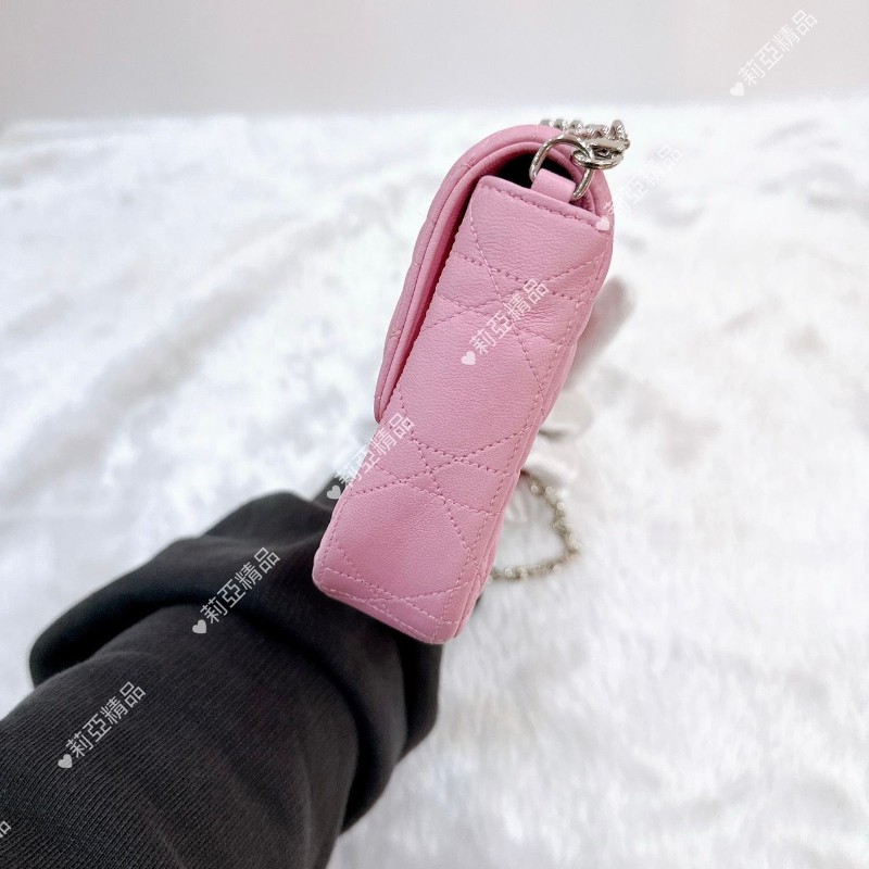 莉亞精品♡Dior MissDior 櫻花粉鏈包 九新美包-6