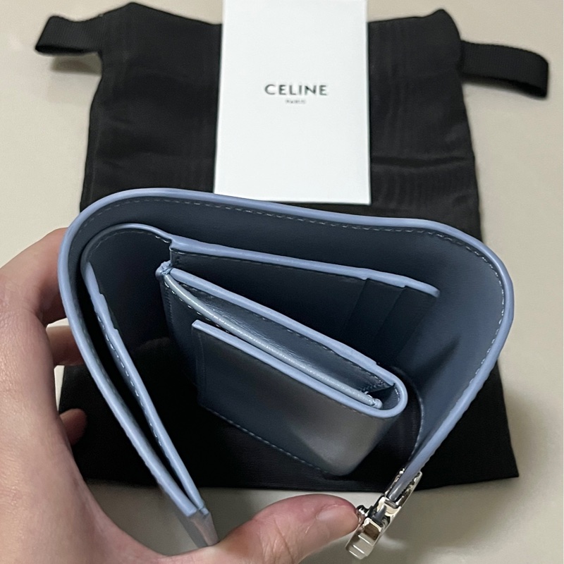 CELINE TRIOMPHE小號翻蓋錢包-6