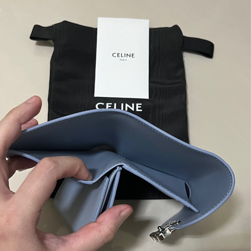 CELINE TRIOMPHE小號翻蓋錢包-7
