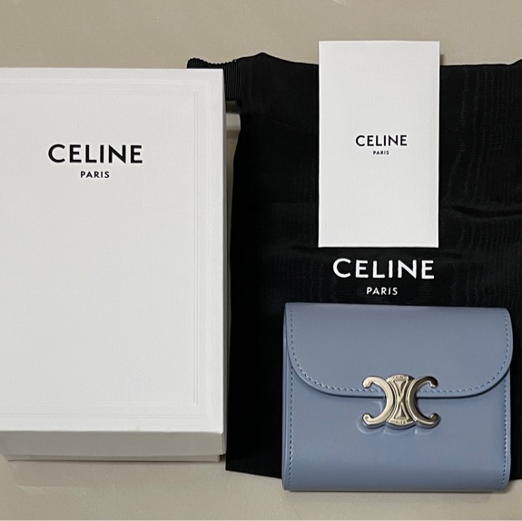 CELINE TRIOMPHE小號翻蓋錢包-20