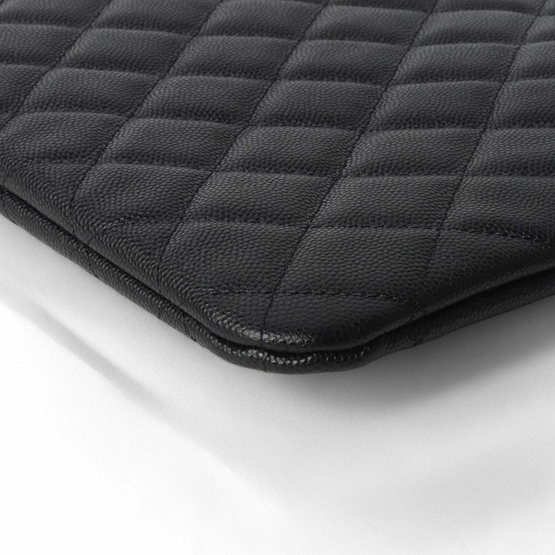 【包稅】CHANEL 魚子醬口袋手拿包 銀色 新款 中型/-5