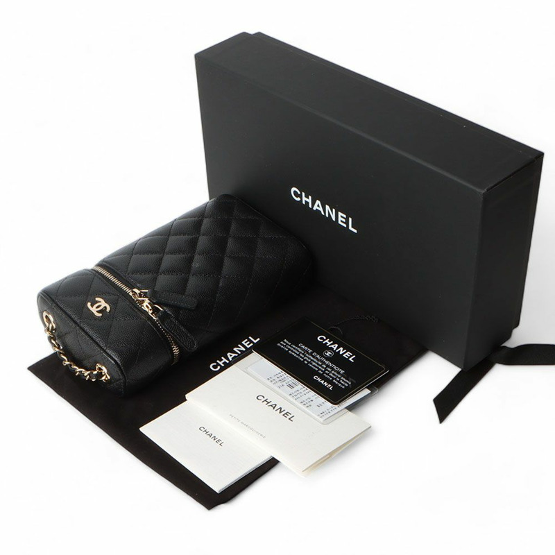 【包稅】CHANEL 魚子醬化妝手機支架斜背包/-7