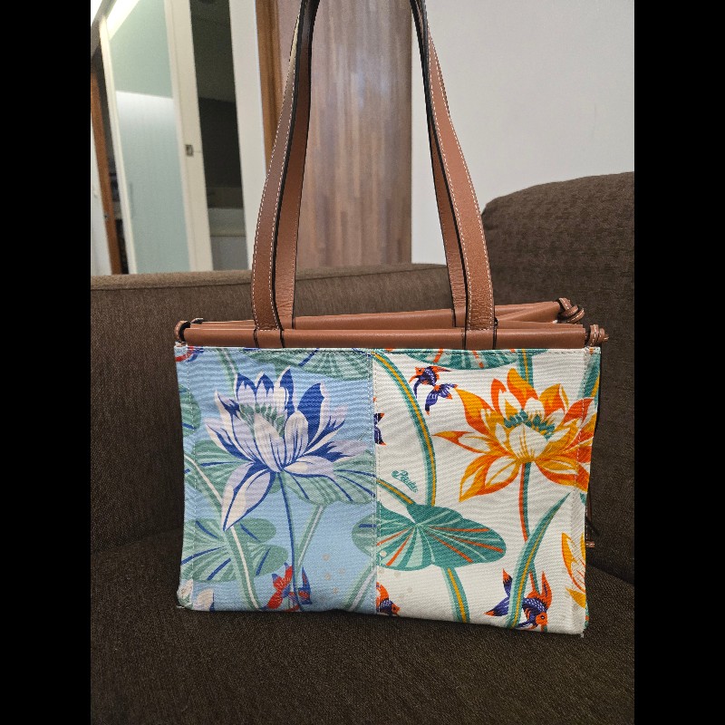 (近新閒置品)LOEWE帆布托特肩揹包-1