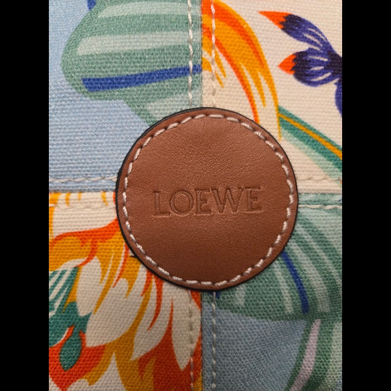 (近新閒置品)LOEWE帆布托特肩揹包-6