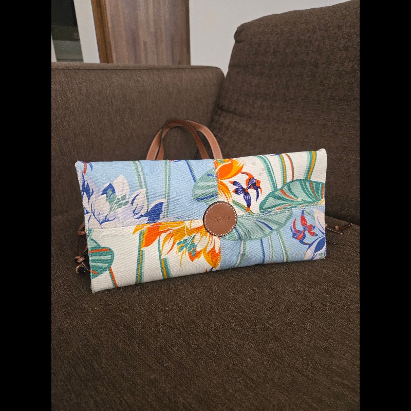 (近新閒置品)LOEWE帆布托特肩揹包-9