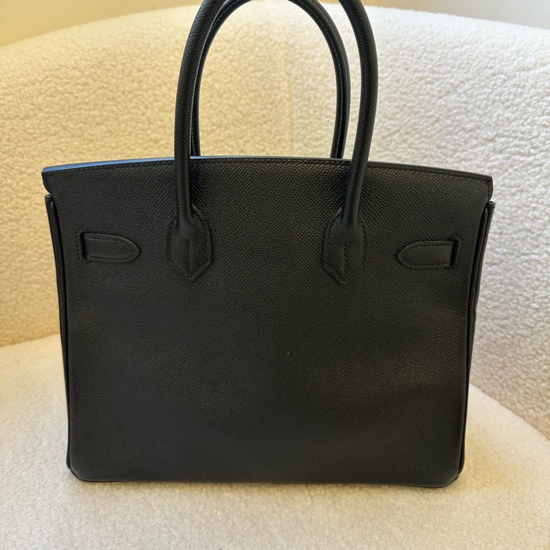 Hermes Birkin 30 黑金 Epsom皮 法國製造，經典黑金配色搭金色五金，皮質細膩質感高級，日常百搭氣質滿分！-1