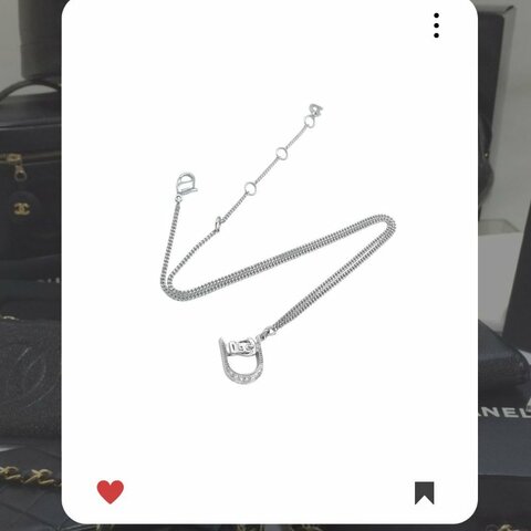 🛍️🎁 26 🔥 1月新品上架 新年💖 美品 新款 Christian Dior CD 銀色水鑽頸鏈 🔥Christian Dior熱賣款 DIOR 經典款 頸鏈 Christian Dior Necklace HKD 1,680