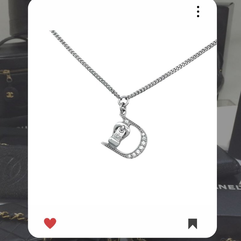 🛍️🎁 26 🔥 1月新品上架 新年💖 美品 新款 Christian Dior CD 銀色水鑽頸鏈 🔥Christian Dior熱賣款 DIOR 經典款 頸鏈 Christian Dior Necklace HKD 1,680-4