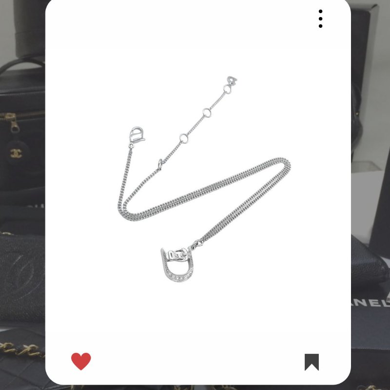 🛍️🎁 26 🔥 1月新品上架 新年💖 美品 新款 Christian Dior CD 銀色水鑽頸鏈 🔥Christian Dior熱賣款 DIOR 經典款 頸鏈 Christian Dior Necklace HKD 1,680-6