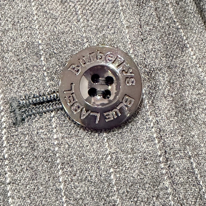 BURBERRY 藍標 直條紋毛料西裝外套+長褲-2