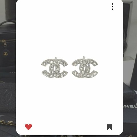 🛍️🎁 26 🔥 1月新品上架 新年💖 美品💖 香奈兒 Chanel CC 經典水鑽耳環 🔥 香奈兒熱賣款 香奈兒經典款 耳環 CHANEL EARRING