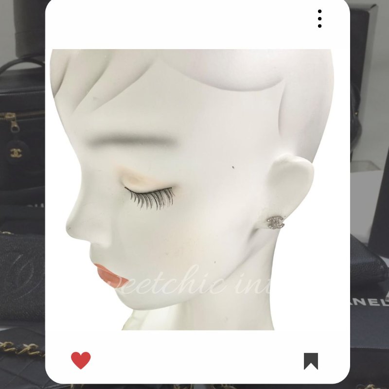 🛍️🎁 26 🔥 1月新品上架 新年💖 美品💖 香奈兒 Chanel CC 經典水鑽耳環 🔥 香奈兒熱賣款 香奈兒經典款 耳環 CHANEL EARRING-4