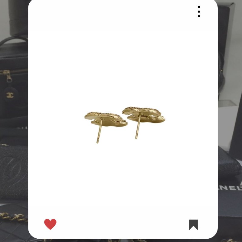 🛍️🎁 26 🔥 1月新品上架 新年💖 美品💖 香奈兒 Chanel CC 經典金色水鑽耳環 🔥 香奈兒熱賣款 香奈兒經典款 耳環 CHANEL EARRING-2