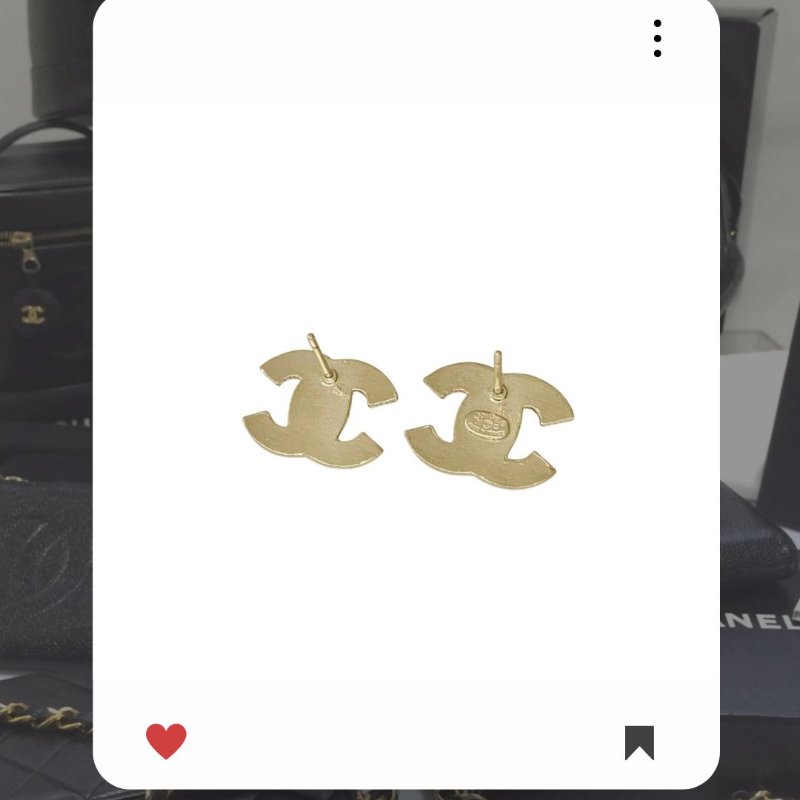 🛍️🎁 26 🔥 1月新品上架 新年💖 美品💖 香奈兒 Chanel CC 經典金色水鑽耳環 🔥 香奈兒熱賣款 香奈兒經典款 耳環 CHANEL EARRING-8