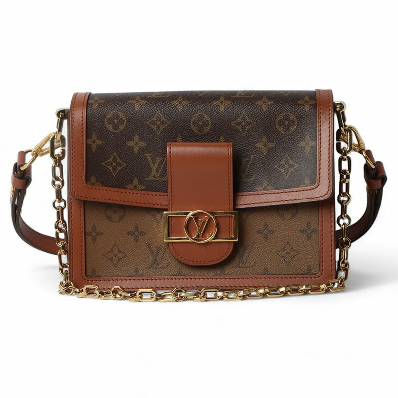 【包稅】LOUIS VUITTON Monogram Dauphine MM 肩背包 32195--0