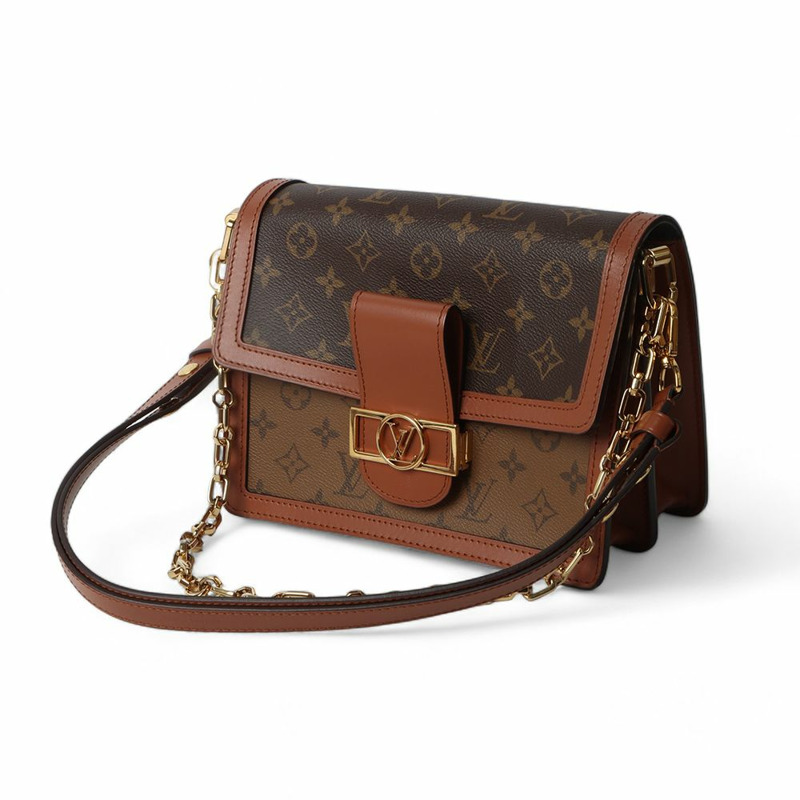 【包稅】LOUIS VUITTON Monogram Dauphine MM 肩背包 32195--1