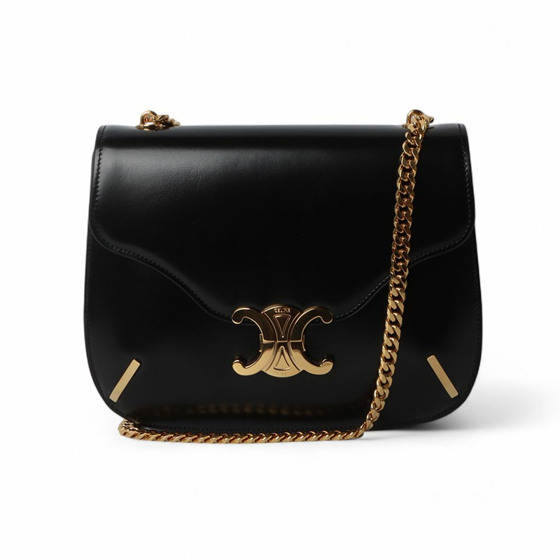 【包稅】CELINE Triumph Versace 鏈條肩包 32196--0