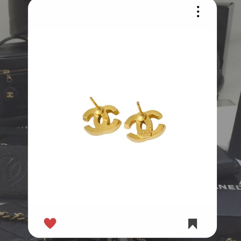 🛍️🎁 26 🔥 1月新品上架 新年💖 罕品💖 香奈兒 Chanel CC 經典金色水鑽耳環 🔥 香奈兒熱賣款 香奈兒經典款 耳環 CHANEL EARRING-7
