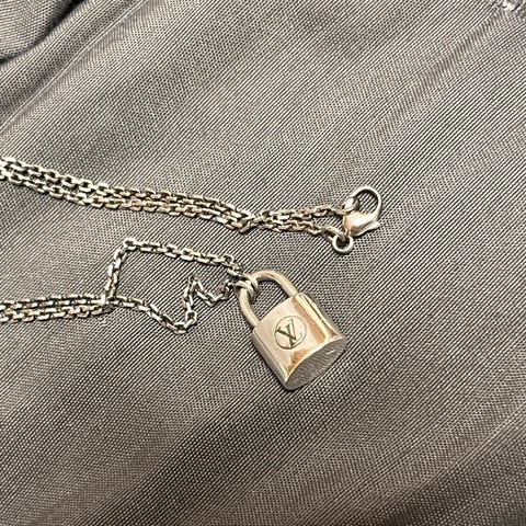 Louis Vuitton LV Silver Lockit🔒925 純銀項鏈 頸鏈