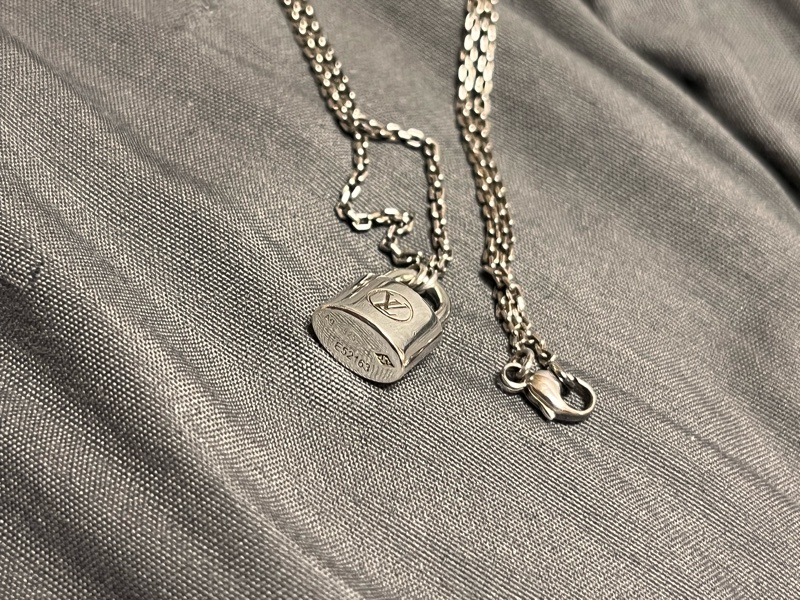 Louis Vuitton LV Silver Lockit🔒925 純銀項鏈 頸鏈-1