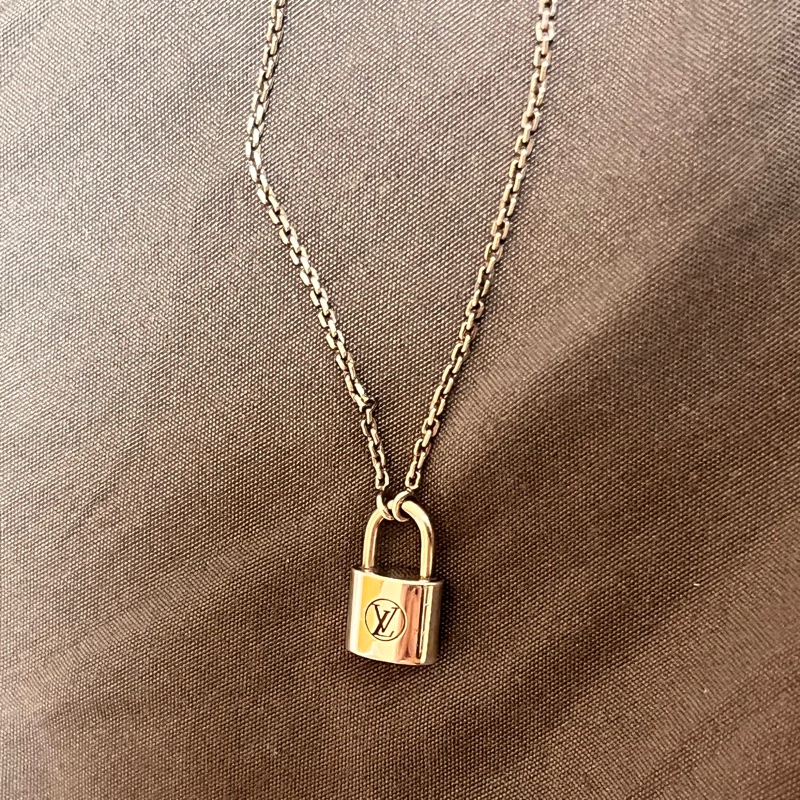 Louis Vuitton LV Silver Lockit🔒925 純銀項鏈 頸鏈-4