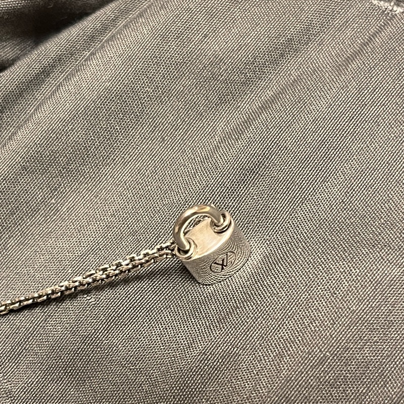 Louis Vuitton LV Silver Lockit🔒925 純銀項鏈 頸鏈-5