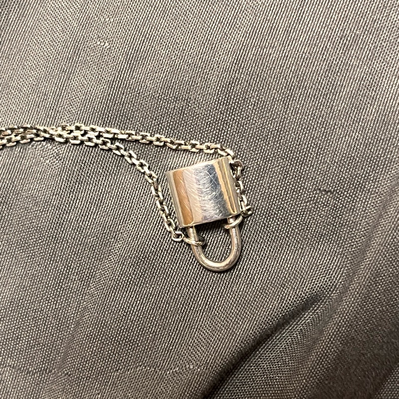 Louis Vuitton LV Silver Lockit🔒925 純銀項鏈 頸鏈-8