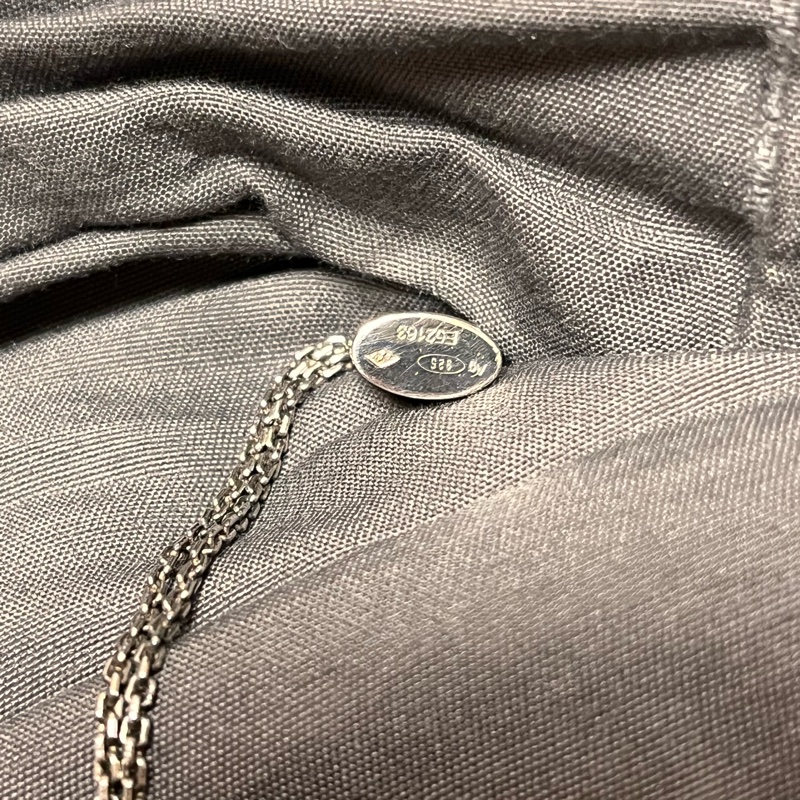 Louis Vuitton LV Silver Lockit🔒925 純銀項鏈 頸鏈-9