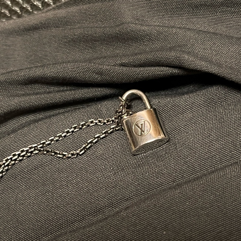 Louis Vuitton LV Silver Lockit🔒925 純銀項鏈 頸鏈-7