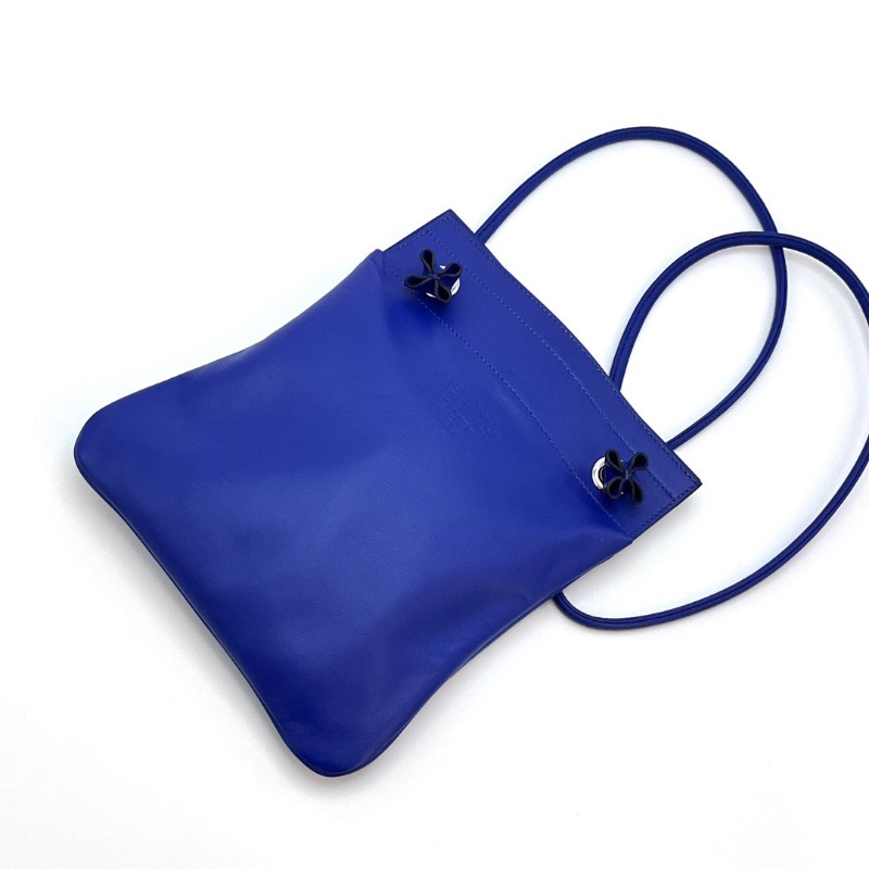 HERMES Aline海軍藍銀扣mini肩背斜背包19*23*1 98新配件盒子塵袋-5