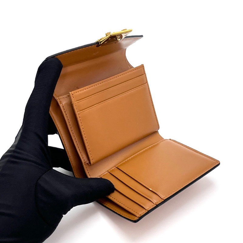 MCM棕色金扣錢包卡包12*9*2.5 98新配件盒子塵袋保卡購證-2