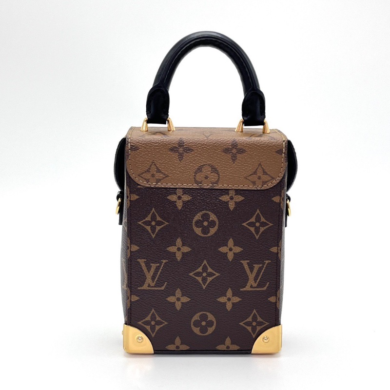 LV 老花Camerabox肩背斜背手提相機包芯片款17*12.5*6 98新配件盒子塵袋-6