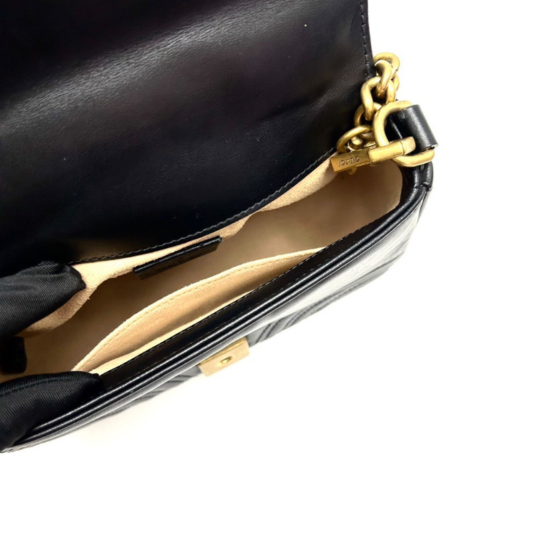 GUCCI黑金marmont小號郵差手提斜背包21*15*8 98新配件塵袋-2