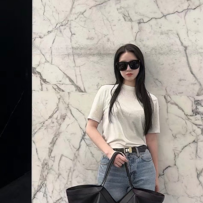 YSL SAINTLAURENT SLP黑色大號Y字手提腋下托特包36*33*22 98新配件塵袋-0