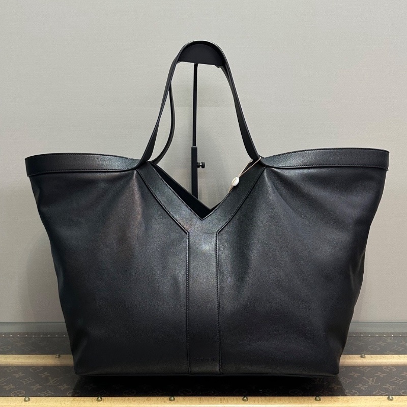 YSL SAINTLAURENT SLP黑色大號Y字手提腋下托特包36*33*22 98新配件塵袋-1