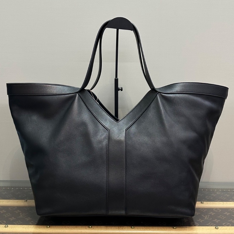 YSL SAINTLAURENT SLP黑色大號Y字手提腋下托特包36*33*22 98新配件塵袋-5